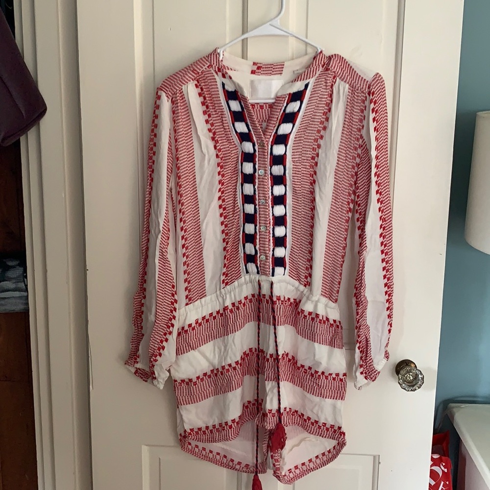 Piper by Townsen red/white/blue romper